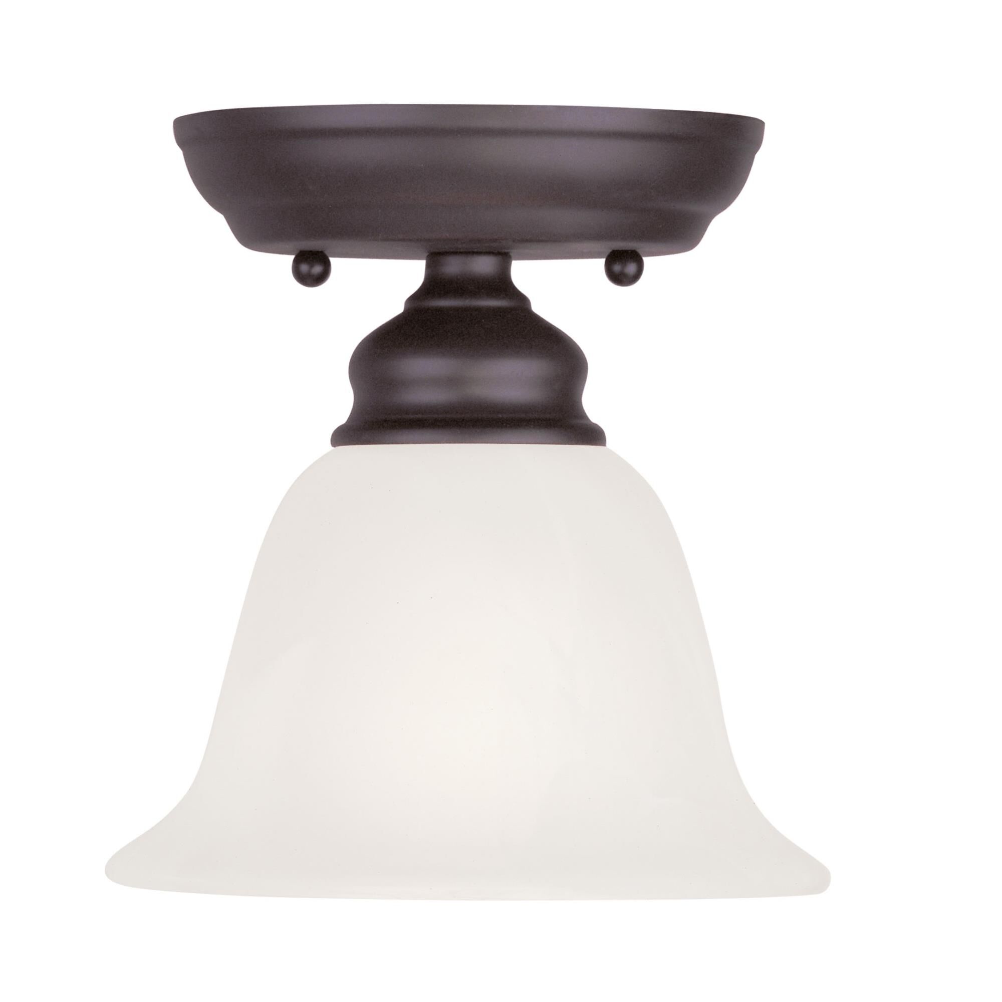 Essex 6 Inch 1 Light Semi Flush Mount by Livex Lighting